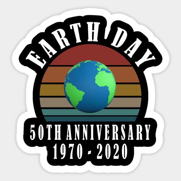 Earth Day 50th Anniversary 2020 Sticker by Elegance14